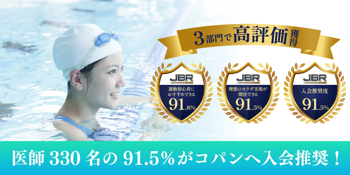 スポーツクラブ3部門で高評価を達成！